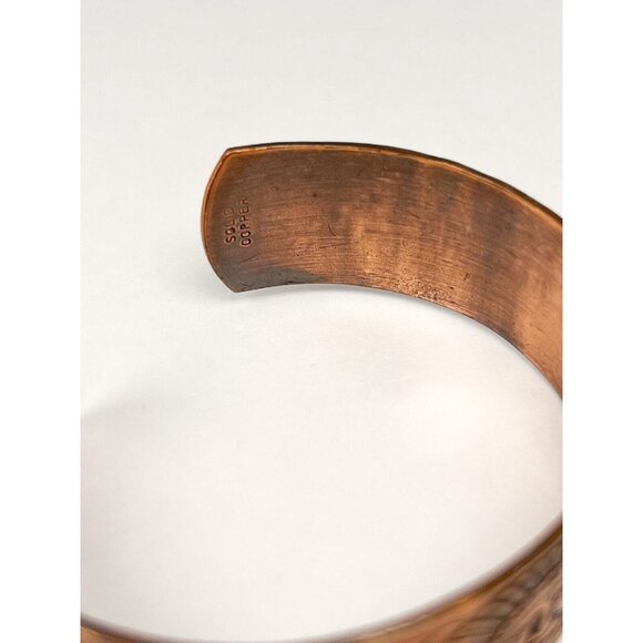 Vintage copper Native American Cuff - Picture 7 of 7
